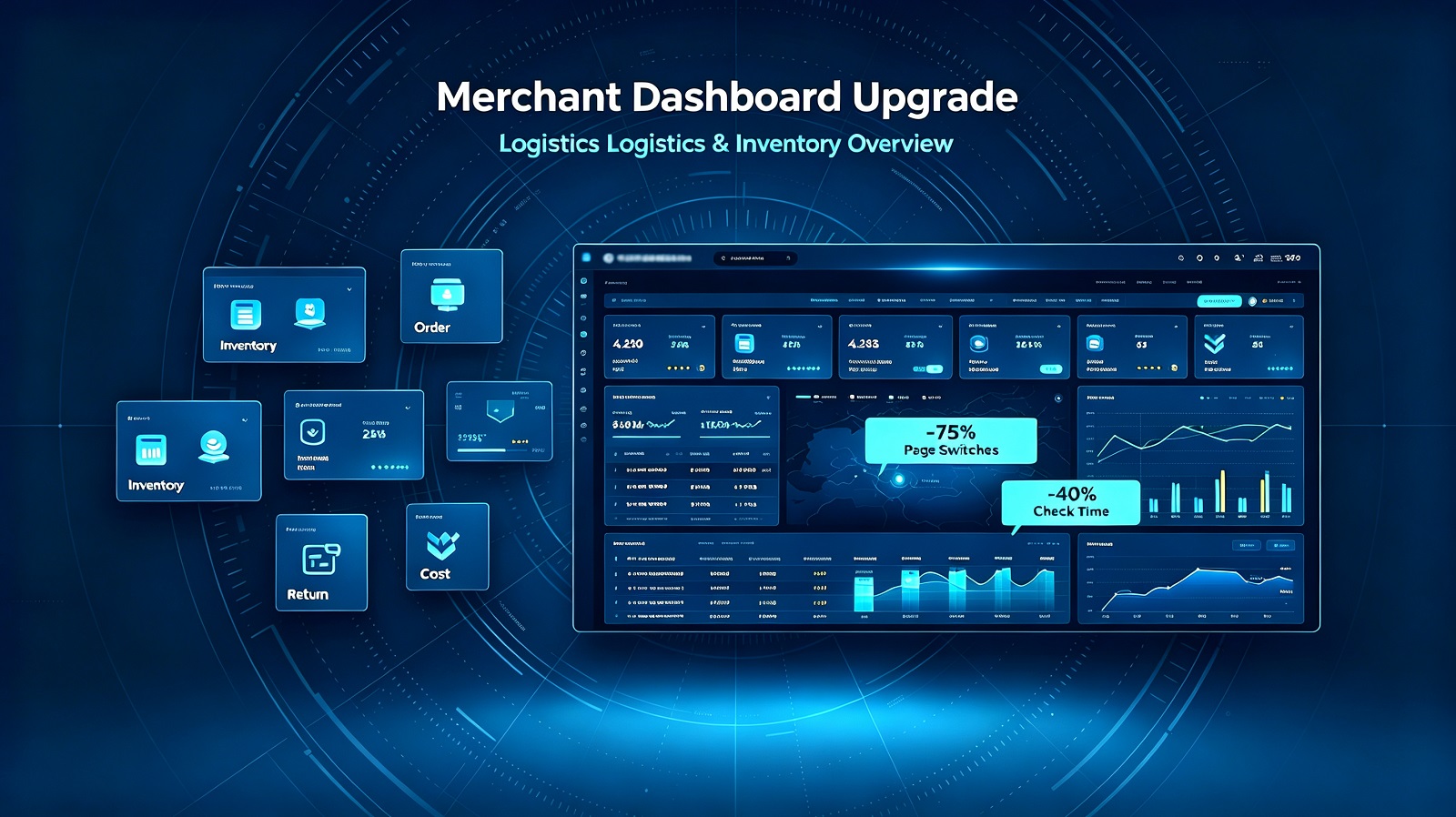 New Merchant Backend Data Dashboard Upgrade｜Streamlined Logistics & Inventory Centralized View