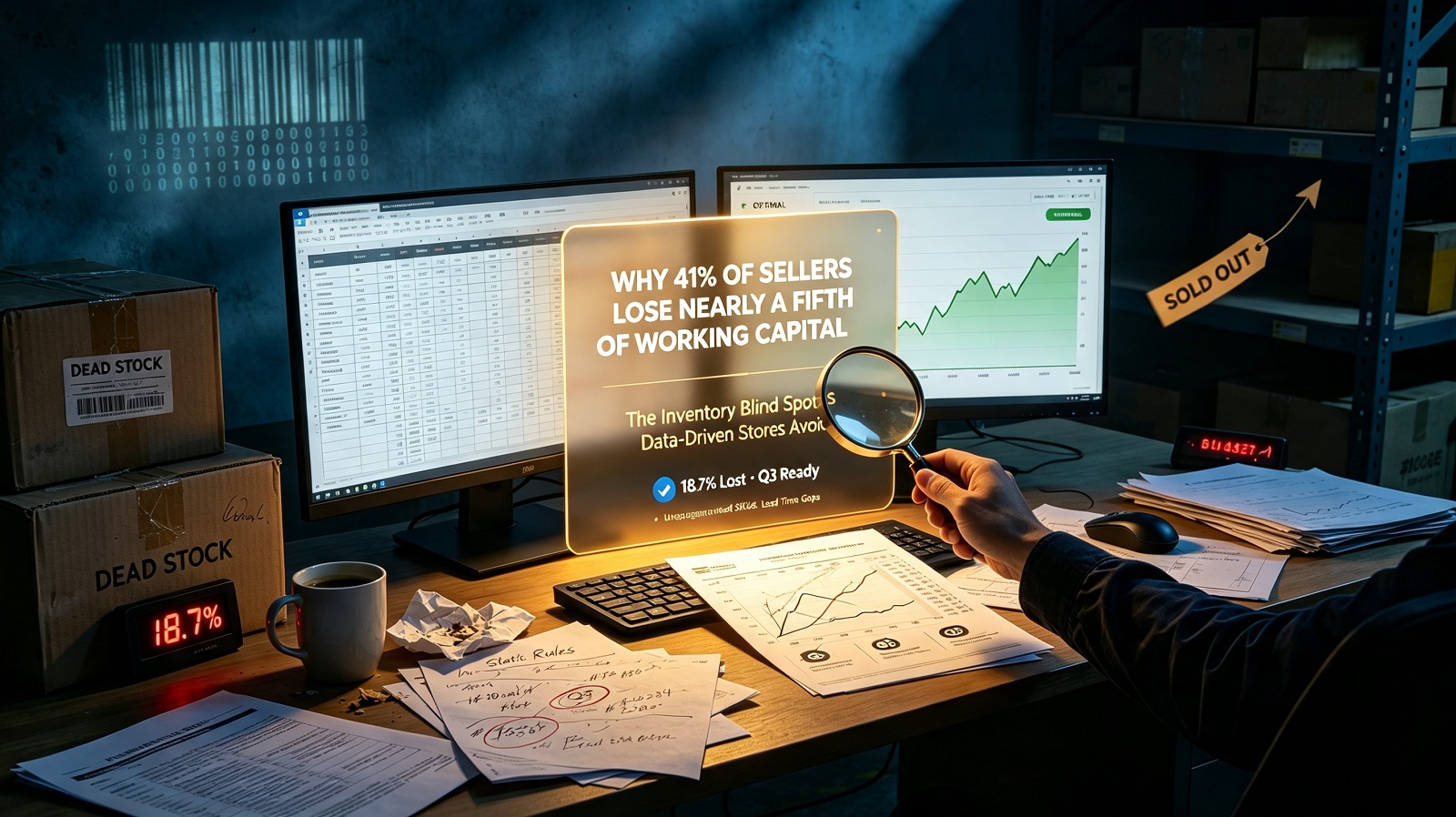 Why 41% of Sellers Lose Nearly a Fifth of Their Working Capital: The Inventory Blind Spots Data-Driven Stores Avoid